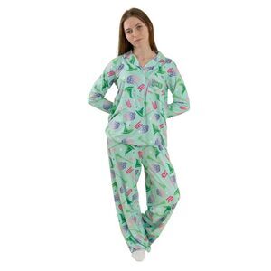Wicked Womens/Ladies Character Long Pyjama Set / Green